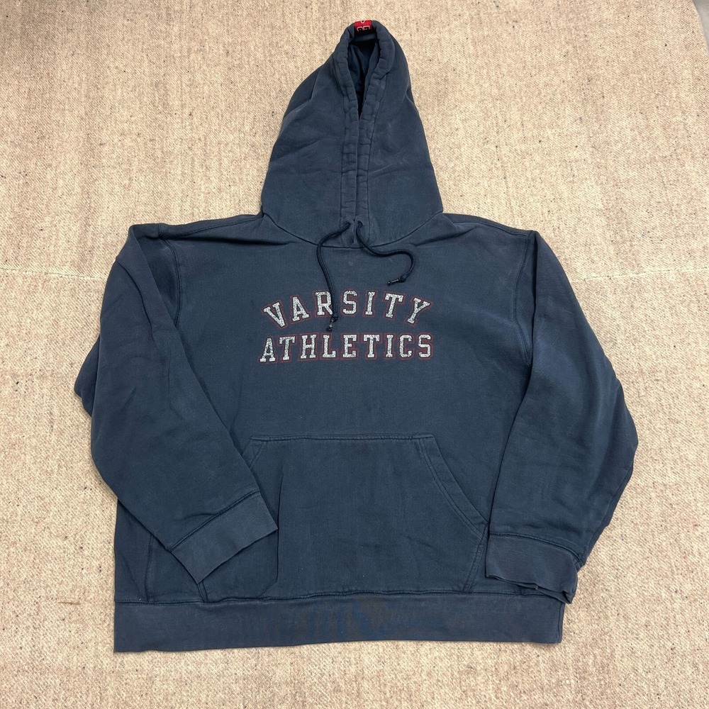 Vintage Aeropostale Hoodie Mens XL‎ Blue 2000s Y2K Varsity